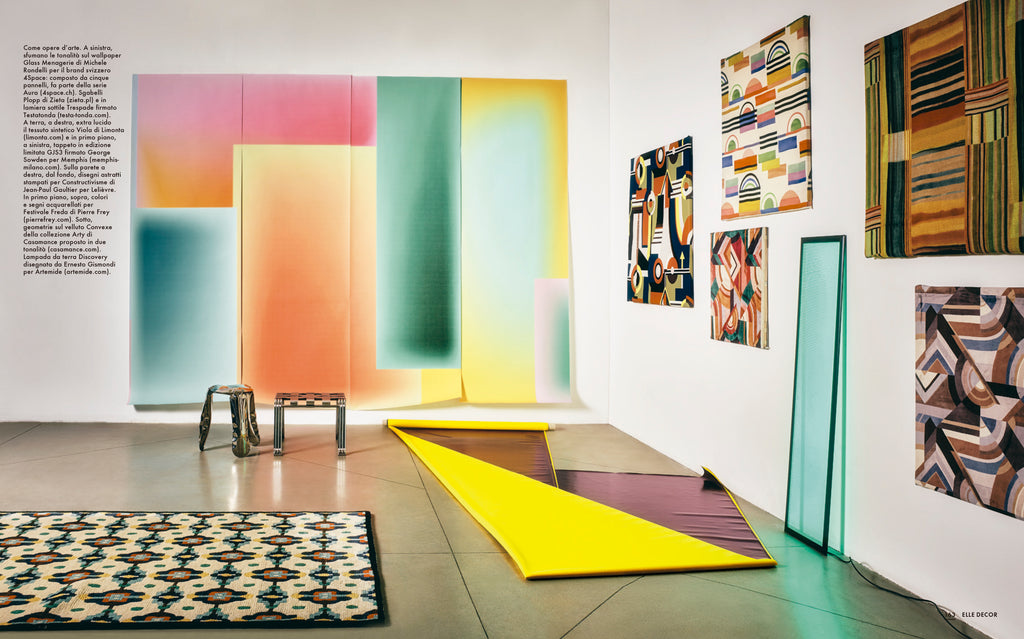 Elle Decor Italia, Wallpaper Glass Menagerie