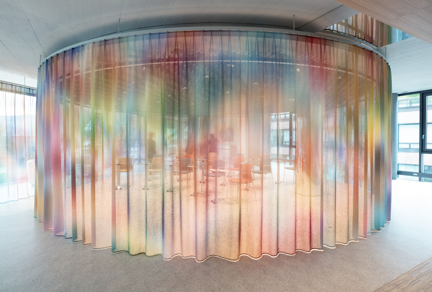 In collaboration with&nbsp;Studio Aglo, we developed textile solutions that enhance the space both artistically and functionally