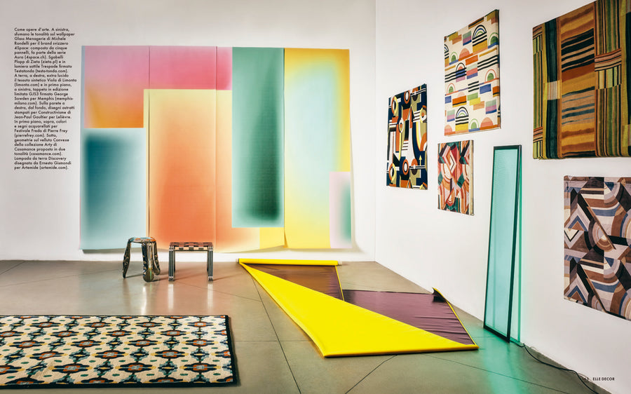 Elle Decor Italia, Wallpaper Glass Menagerie