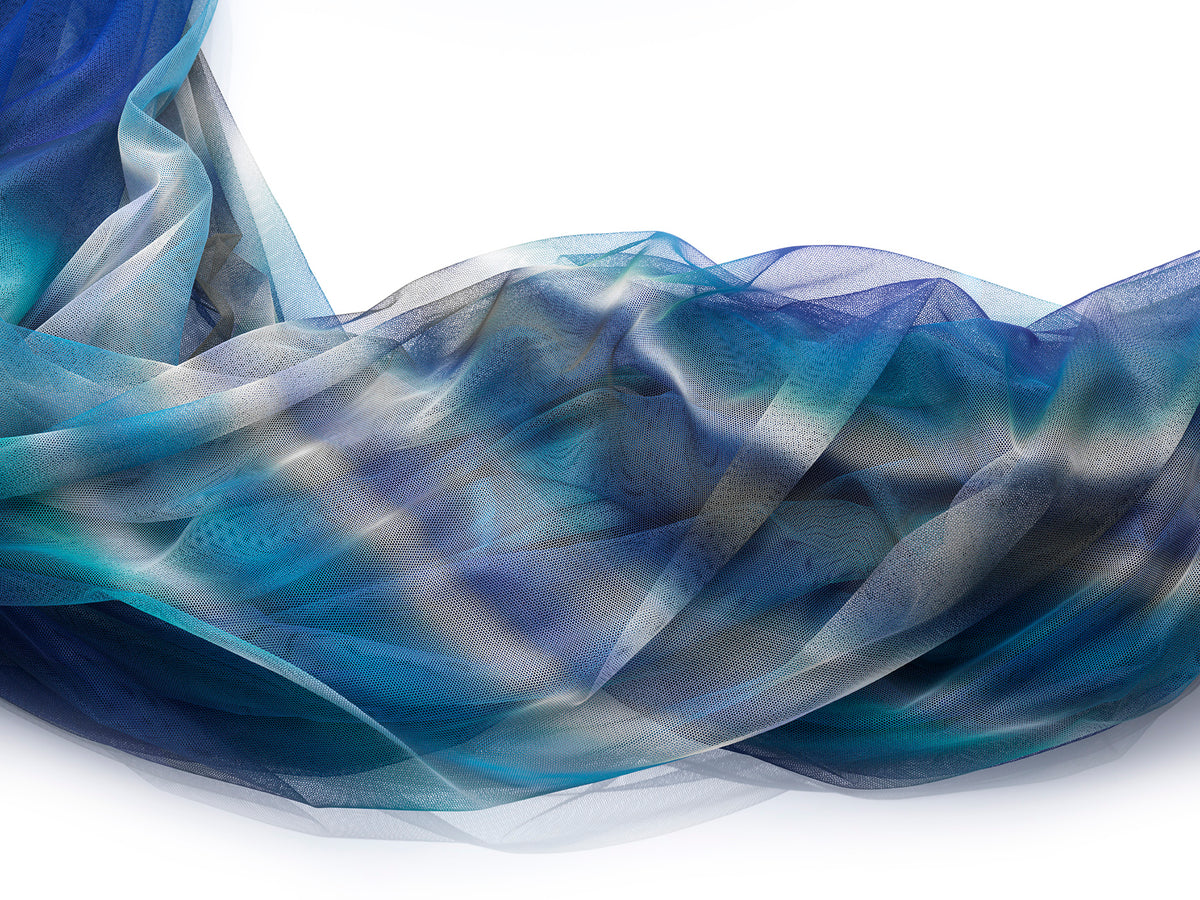 Stripe Tease Print on Tulle
