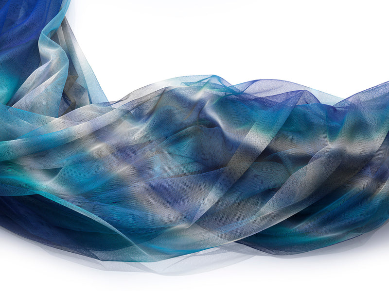 Stripe Tease Print on Tulle