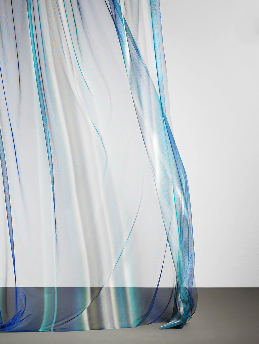 Stripe Tease Print on Tulle
