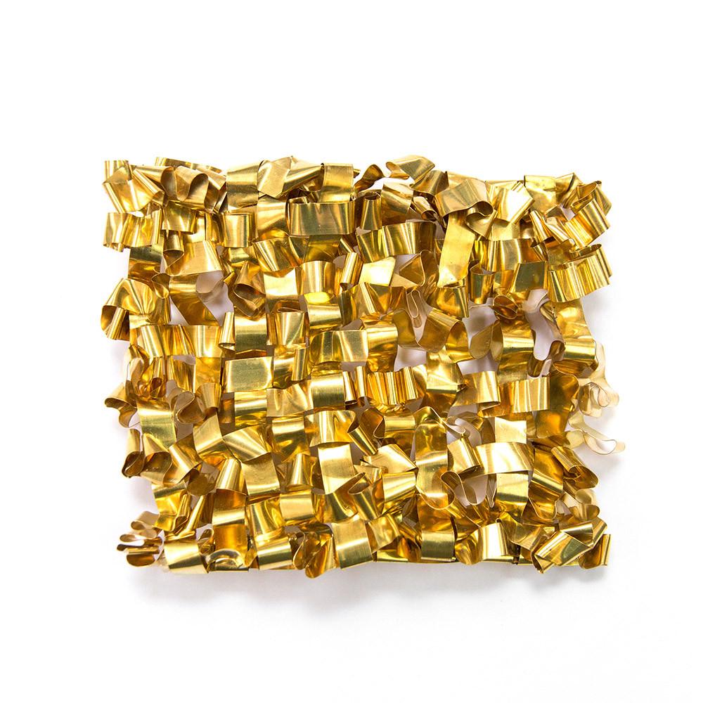 Brass Metal Tapestry By Dorothy Fischer