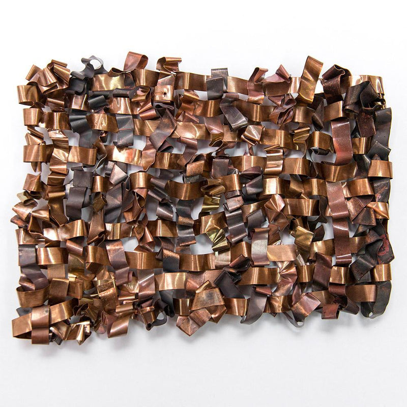 Cupper Metal Tapestry By Dorothy Fischer