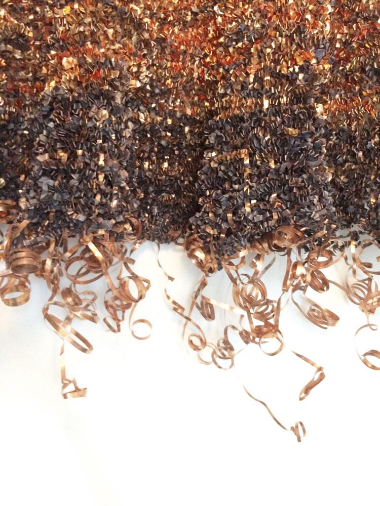 Cupper Metal Tapestry By Dorothy Fischer